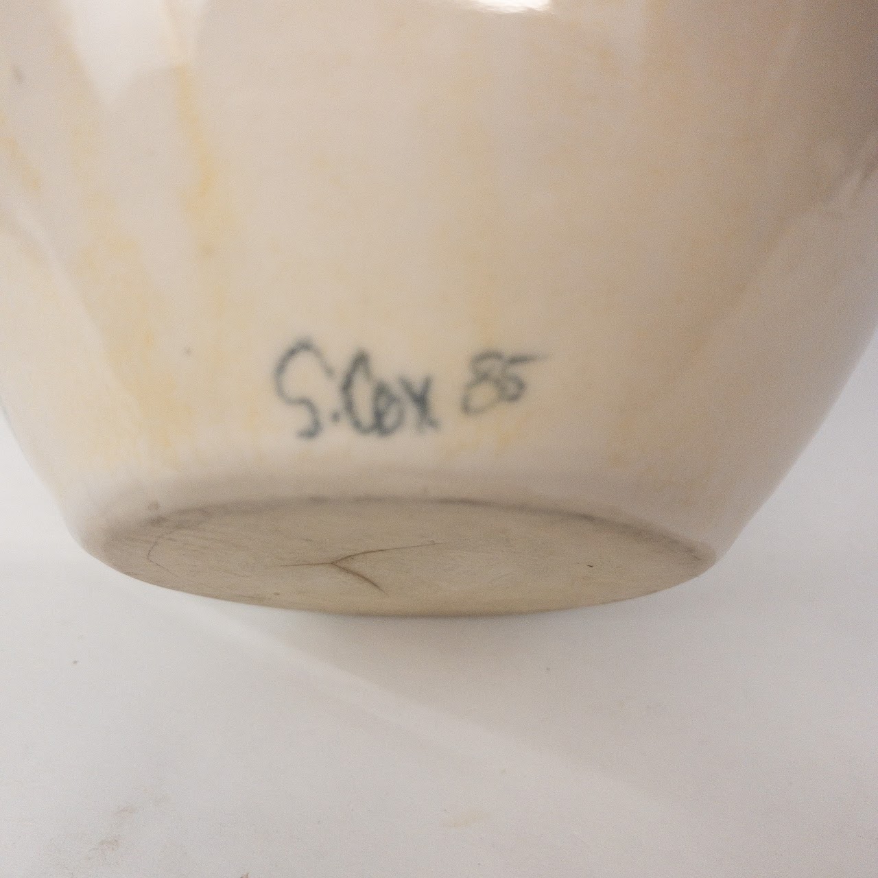 Solveig Cox Signed Cat Pitcher