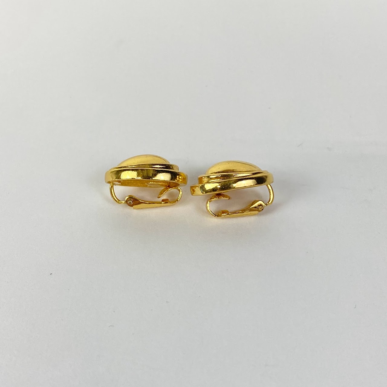 Christian Dior Oval Clip Earrings