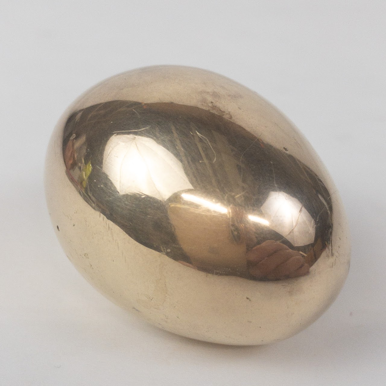 Carl Aubock Brass Egg Paperweight