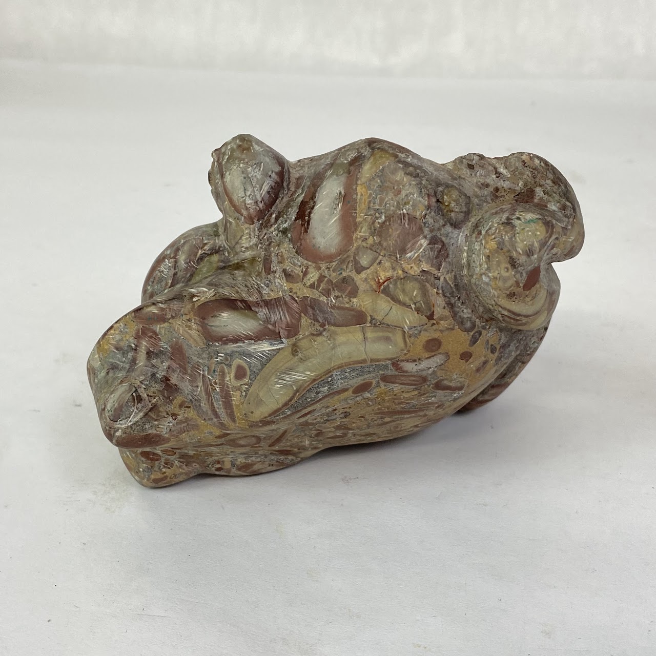 Alabaster Toad Paperweight