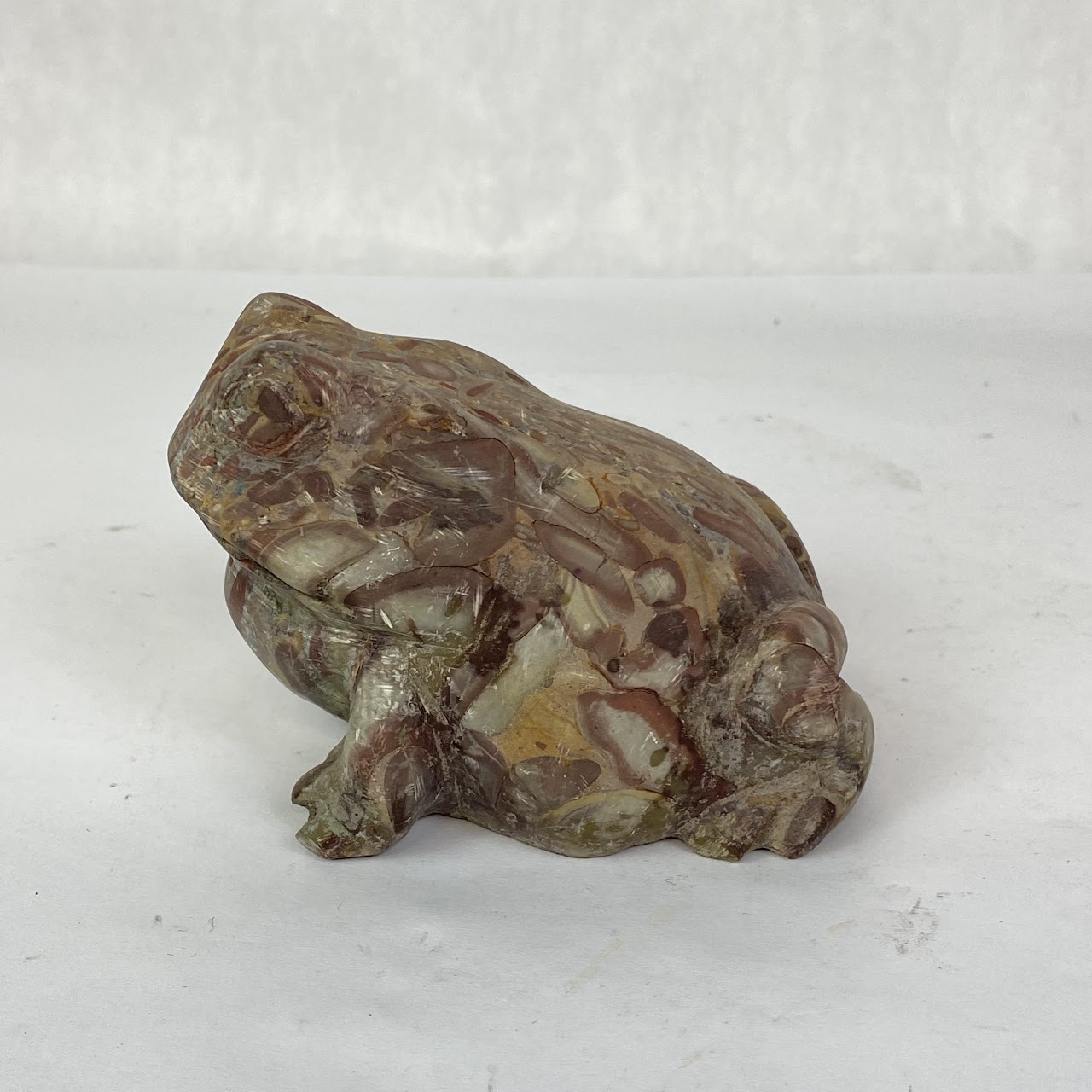 Alabaster Toad Paperweight