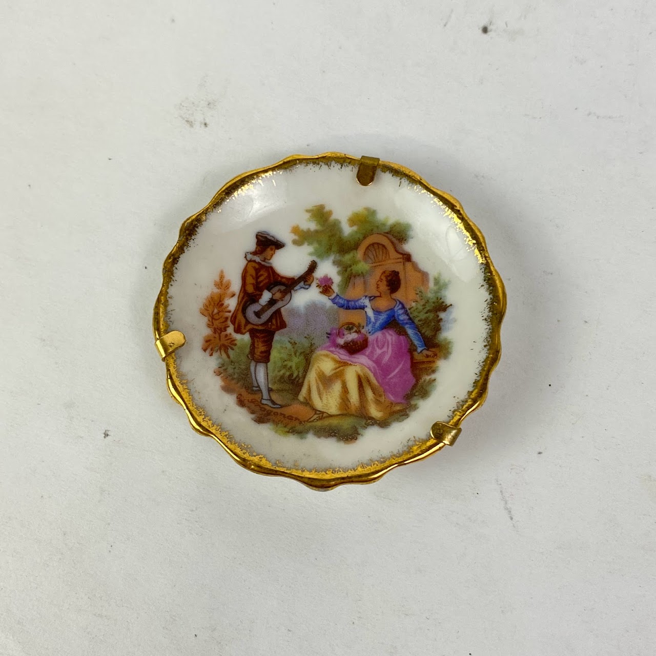 Limoges Miniature Plate Pair