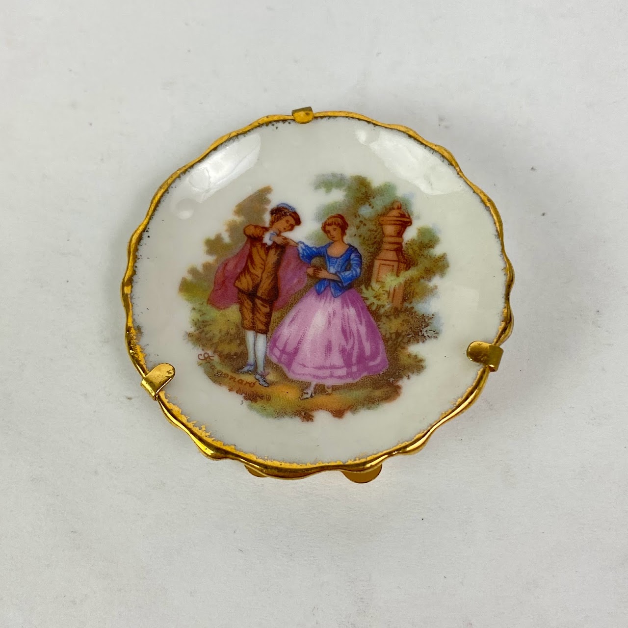 Limoges Miniature Plate Pair