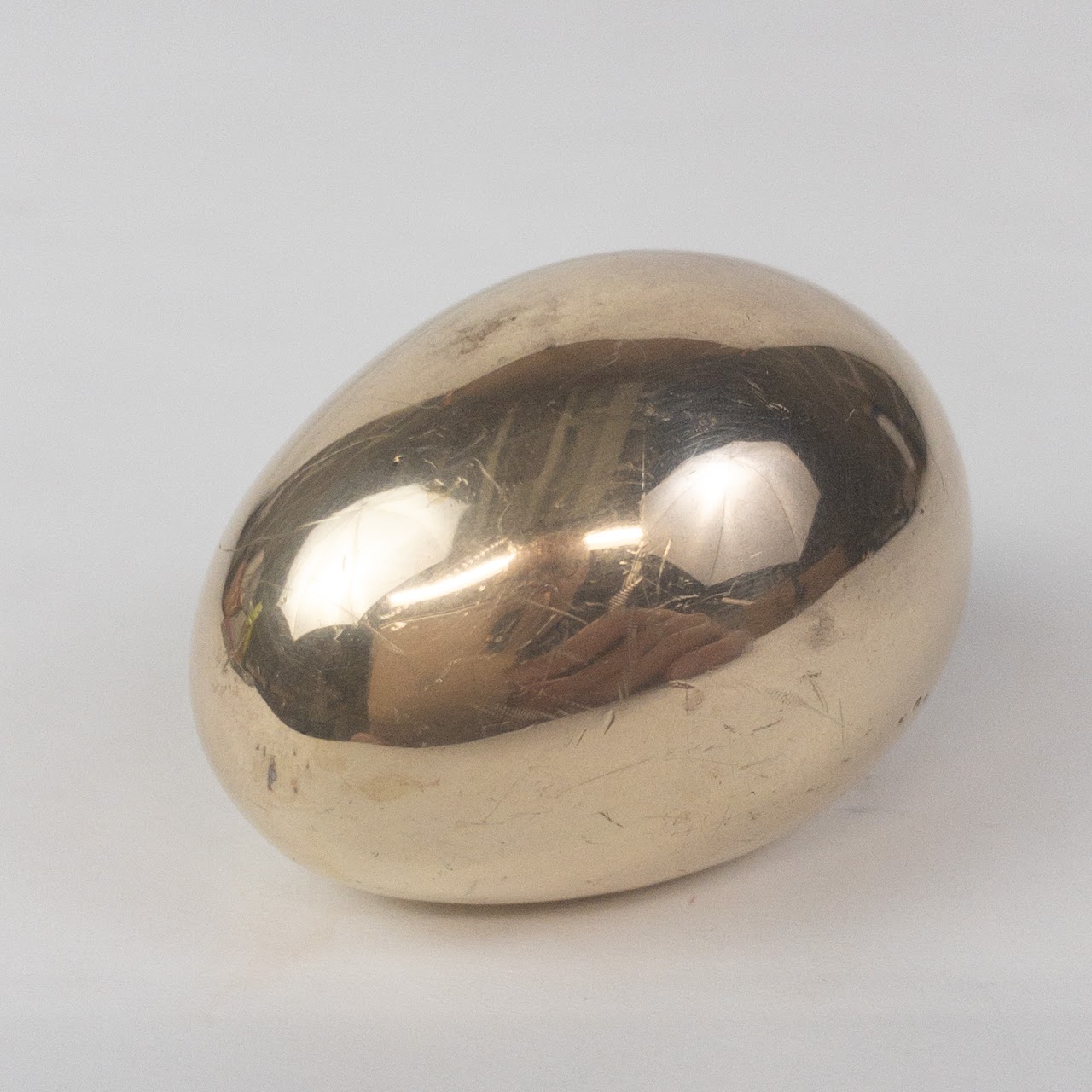 Carl Aubock Brass Egg Paperweight