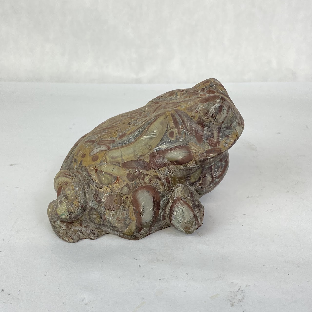 Alabaster Toad Paperweight