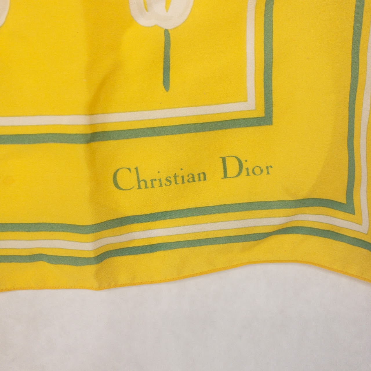 Christian Dior Silk Tulips Scarf