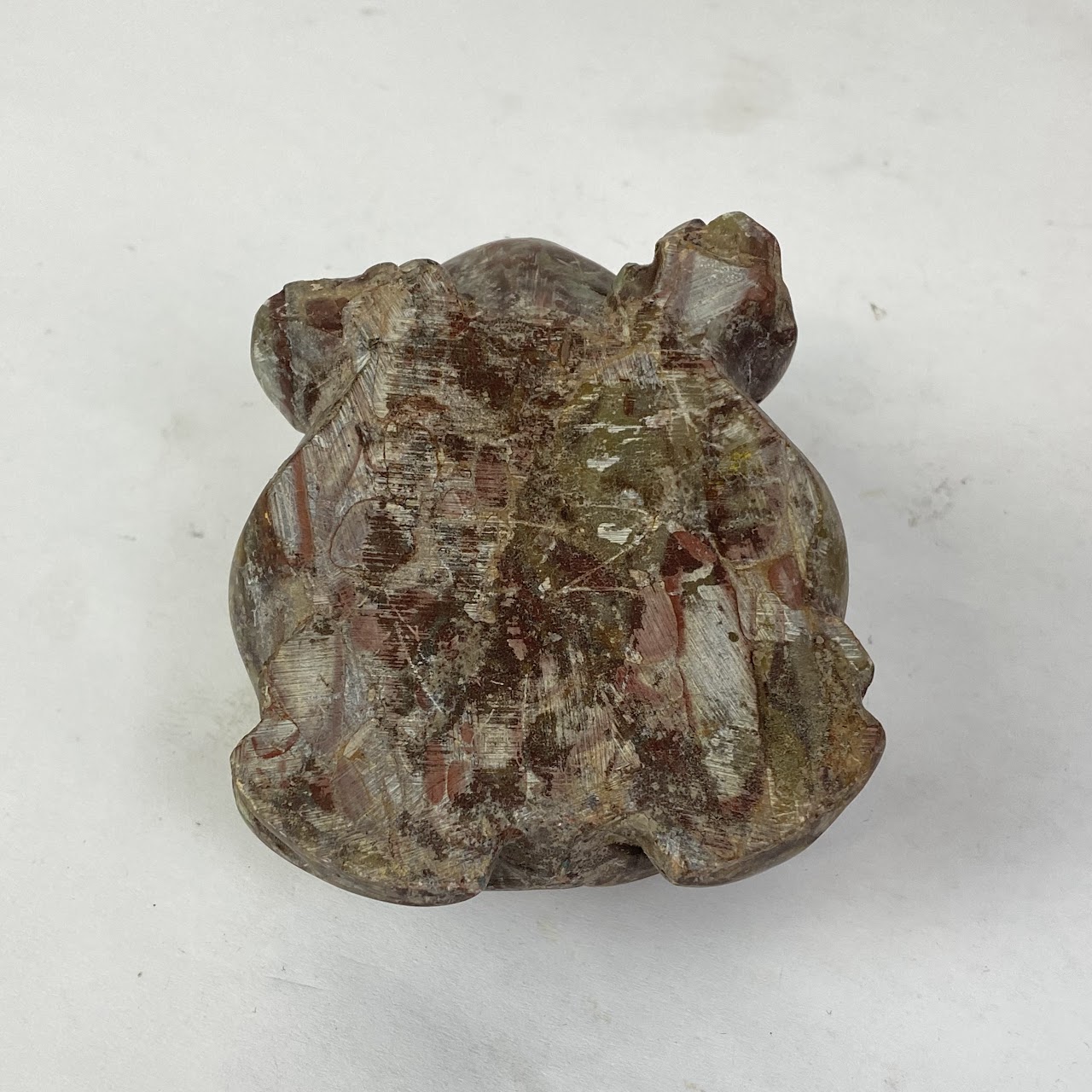 Alabaster Toad Paperweight