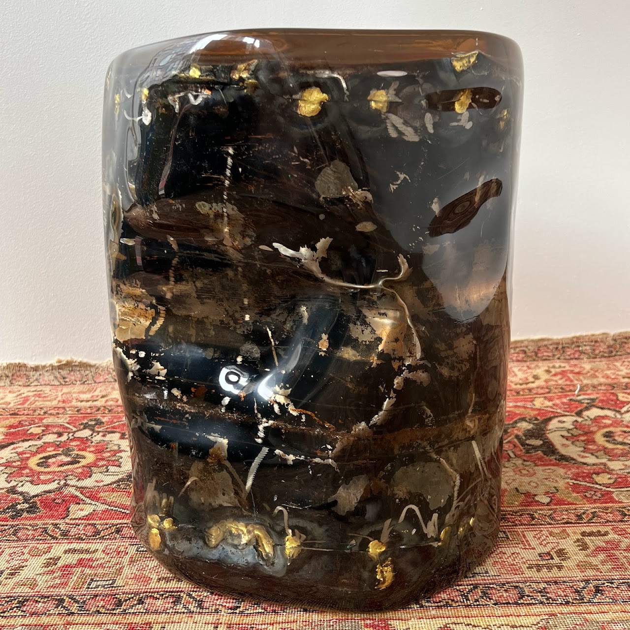 Resin & Mixed Metal Drum Table #1