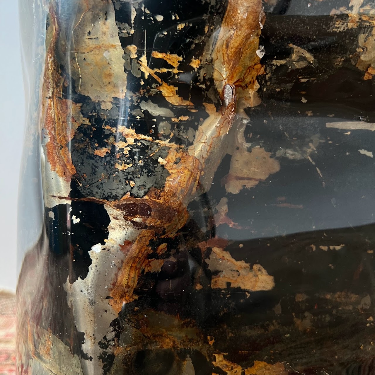 Resin & Mixed Metal Drum Table #1