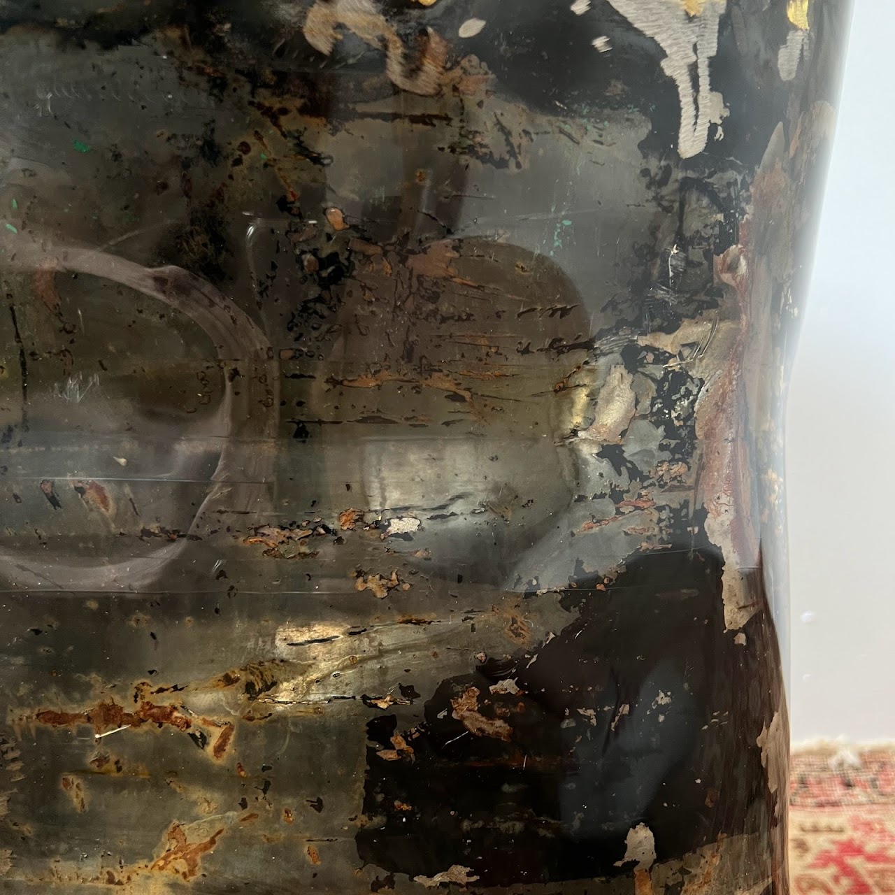 Resin & Mixed Metal Drum Table #1