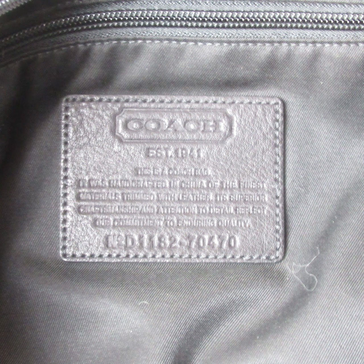 Coach Nylon & Leather Travel Tote