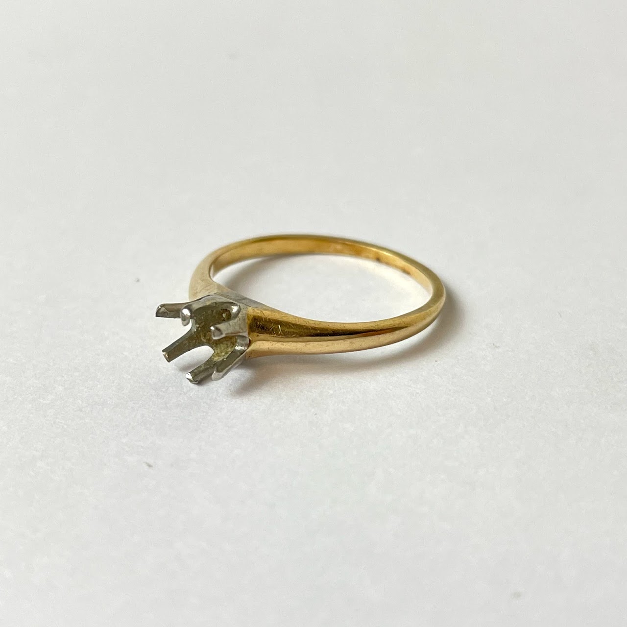 14K Gold Ring Mounting- Large