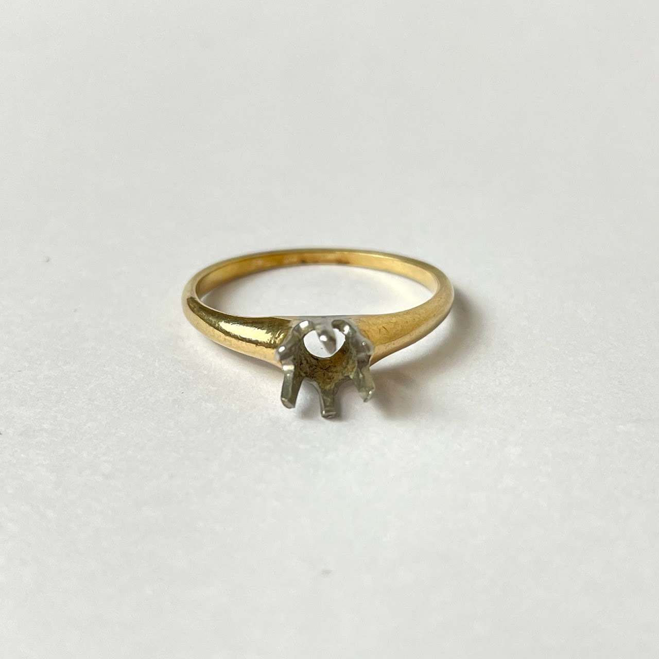 14K Gold Ring Mounting- Large