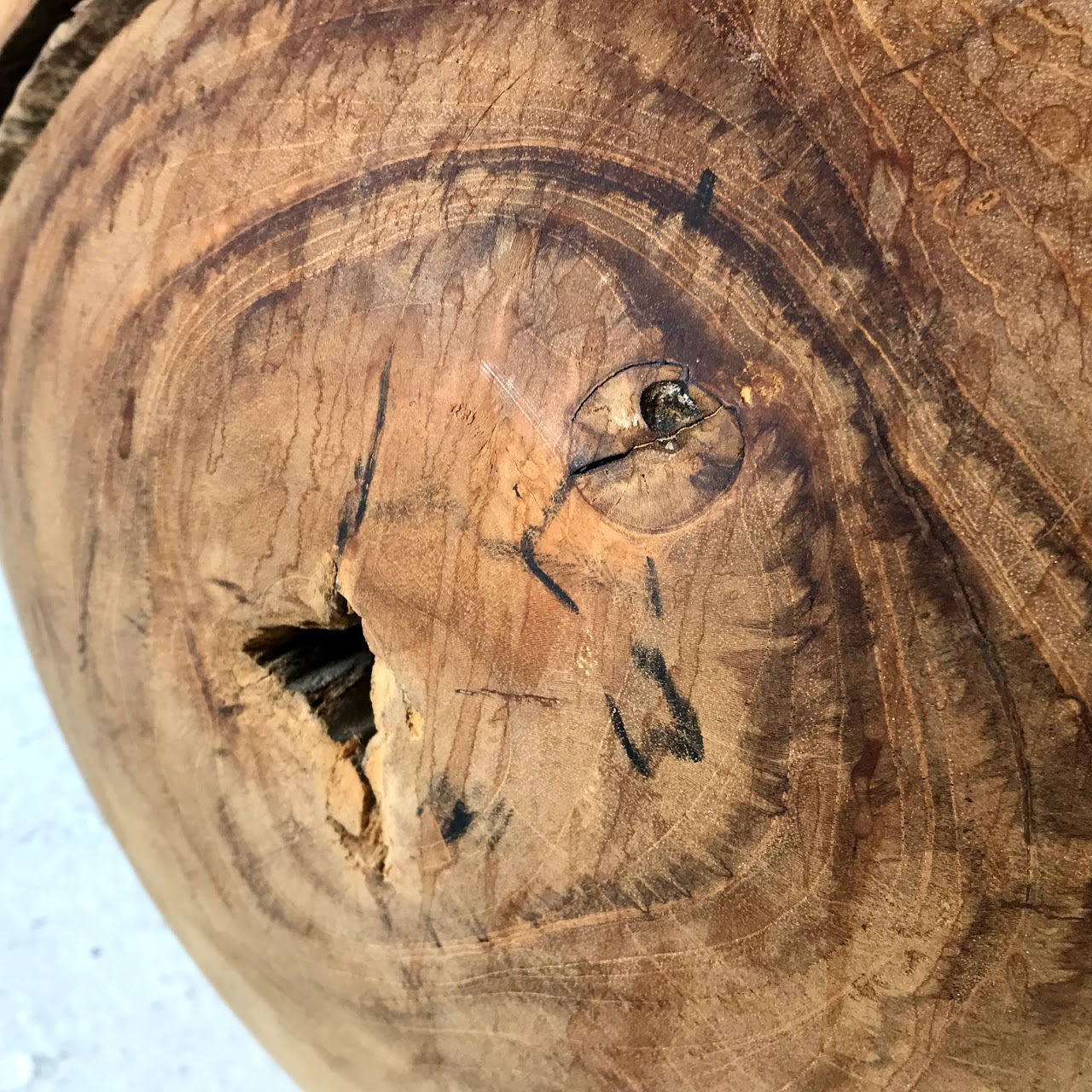 Teak Stump Side Table