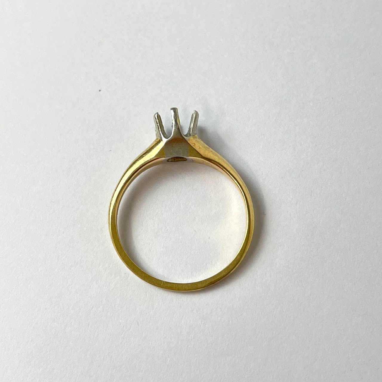 14K Gold Ring Mounting- Large