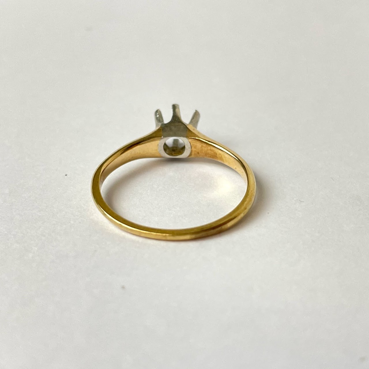 14K Gold Ring Mounting- Large