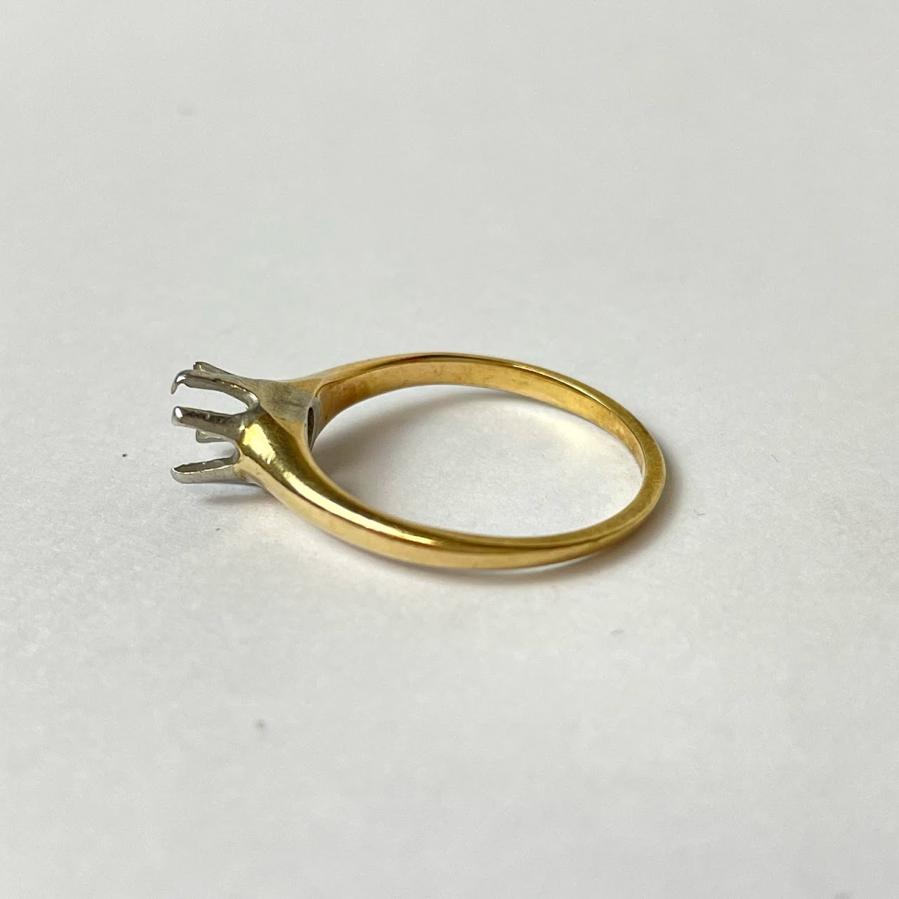 14K Gold Ring Mounting- Large