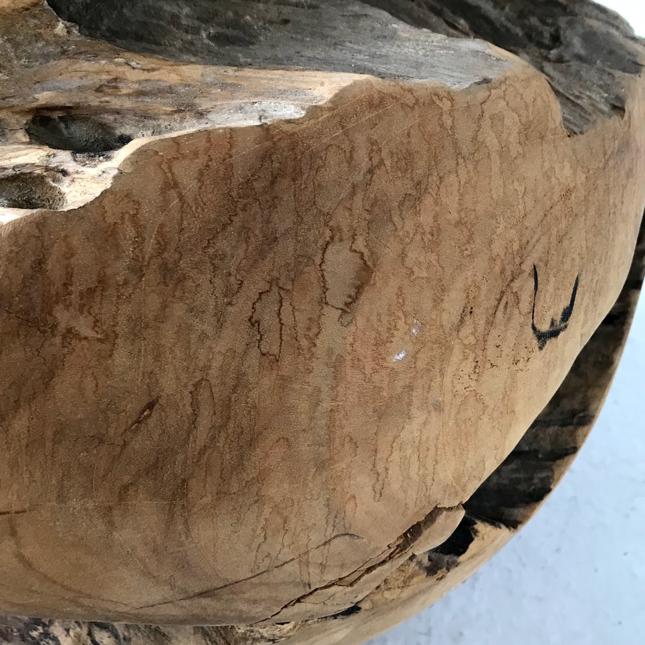 Teak Stump Side Table