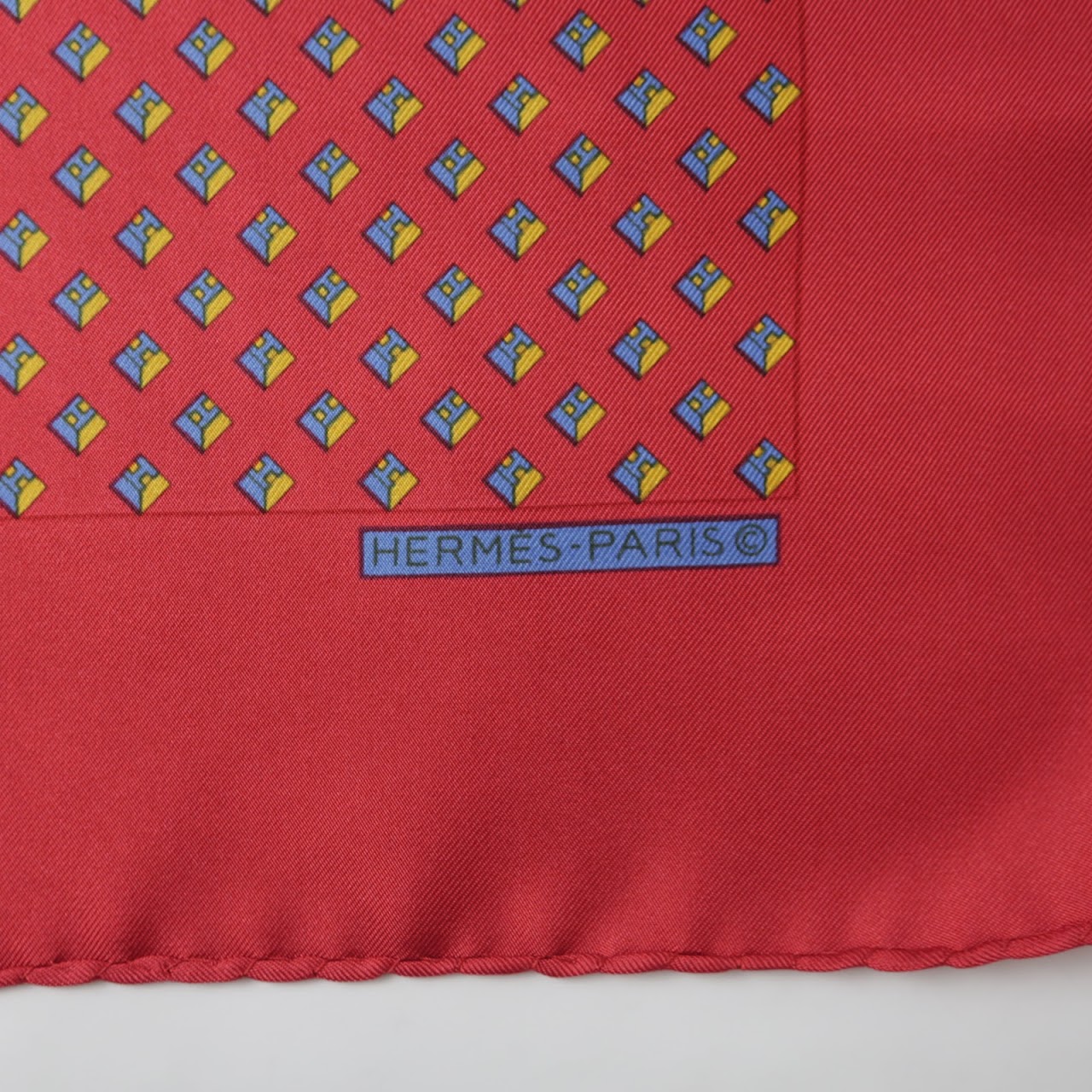 Hermès Cubes Pocket Square