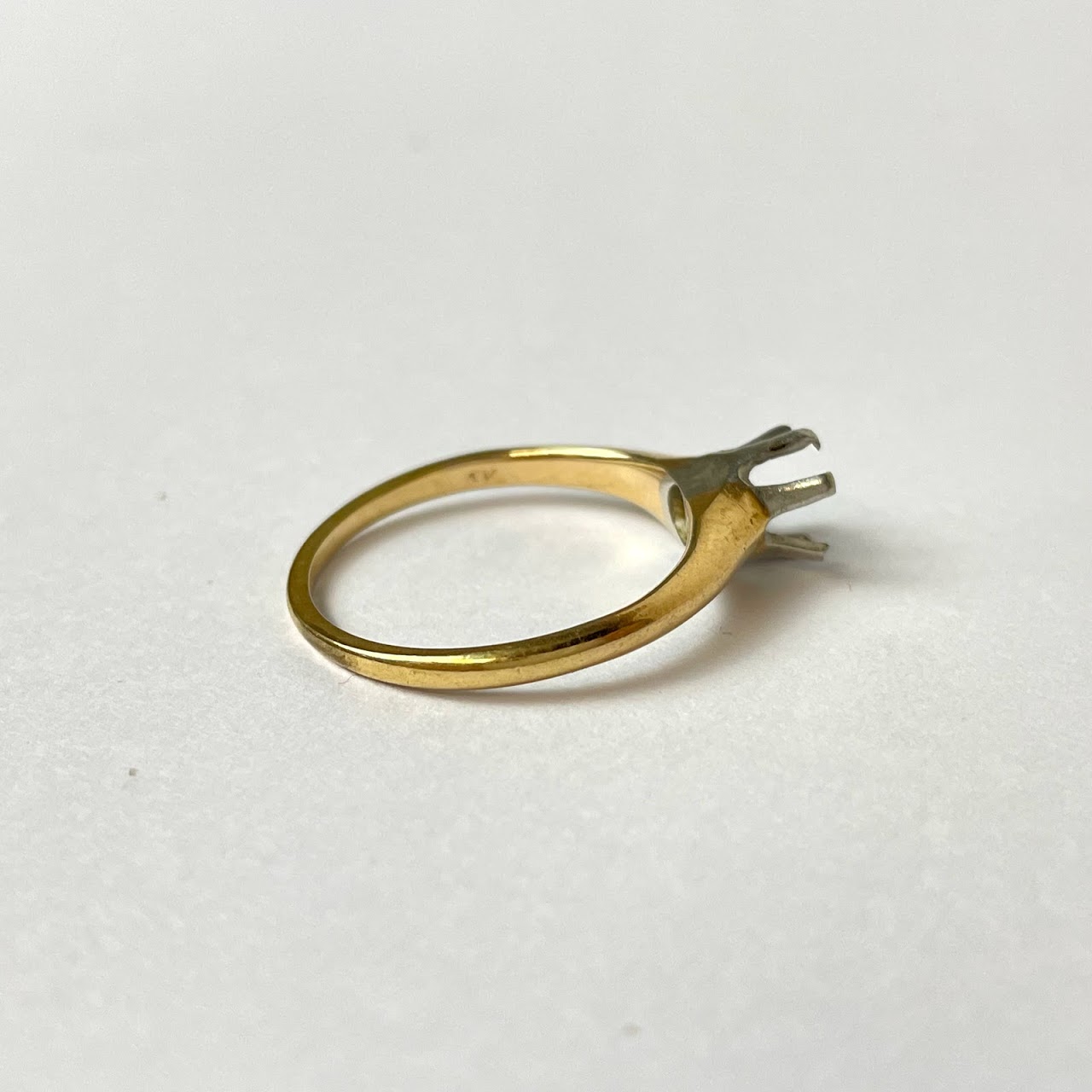 14K Gold Ring Mounting- Large