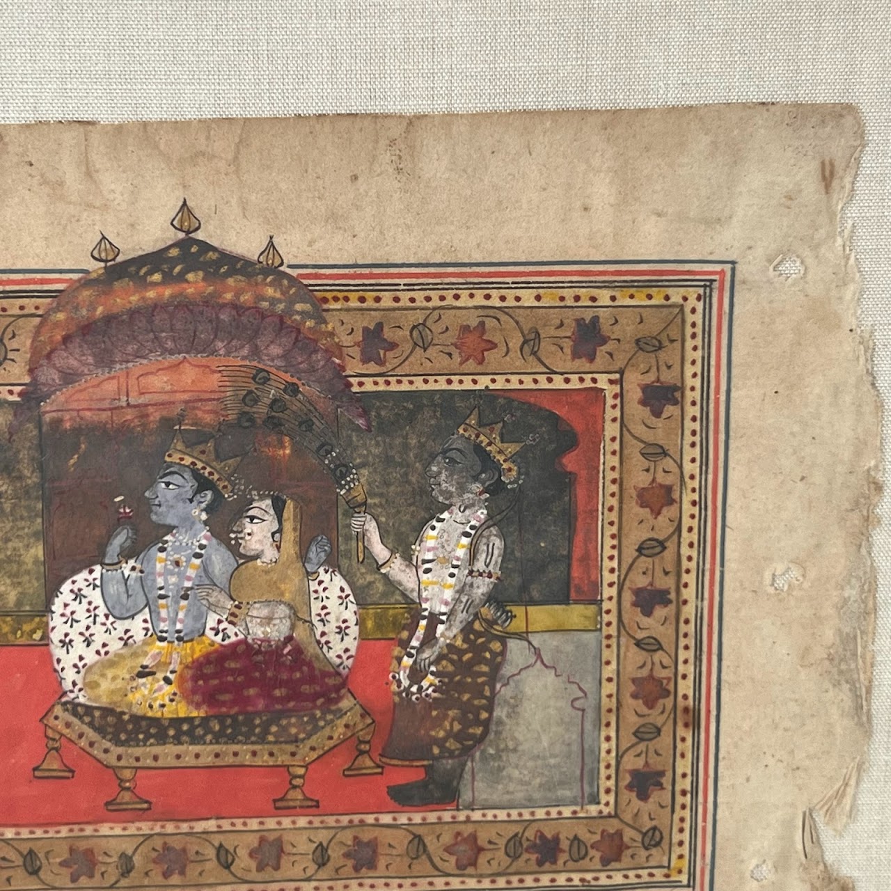 Indian Illuminated Sanskrit Manuscript Pair