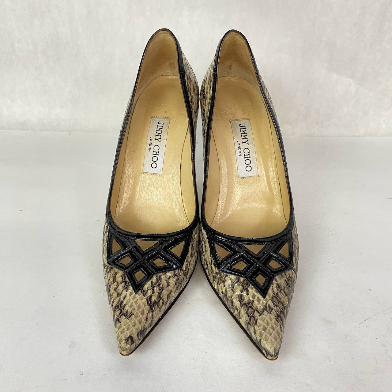 Jimmy Choo Snakeskin Pumps