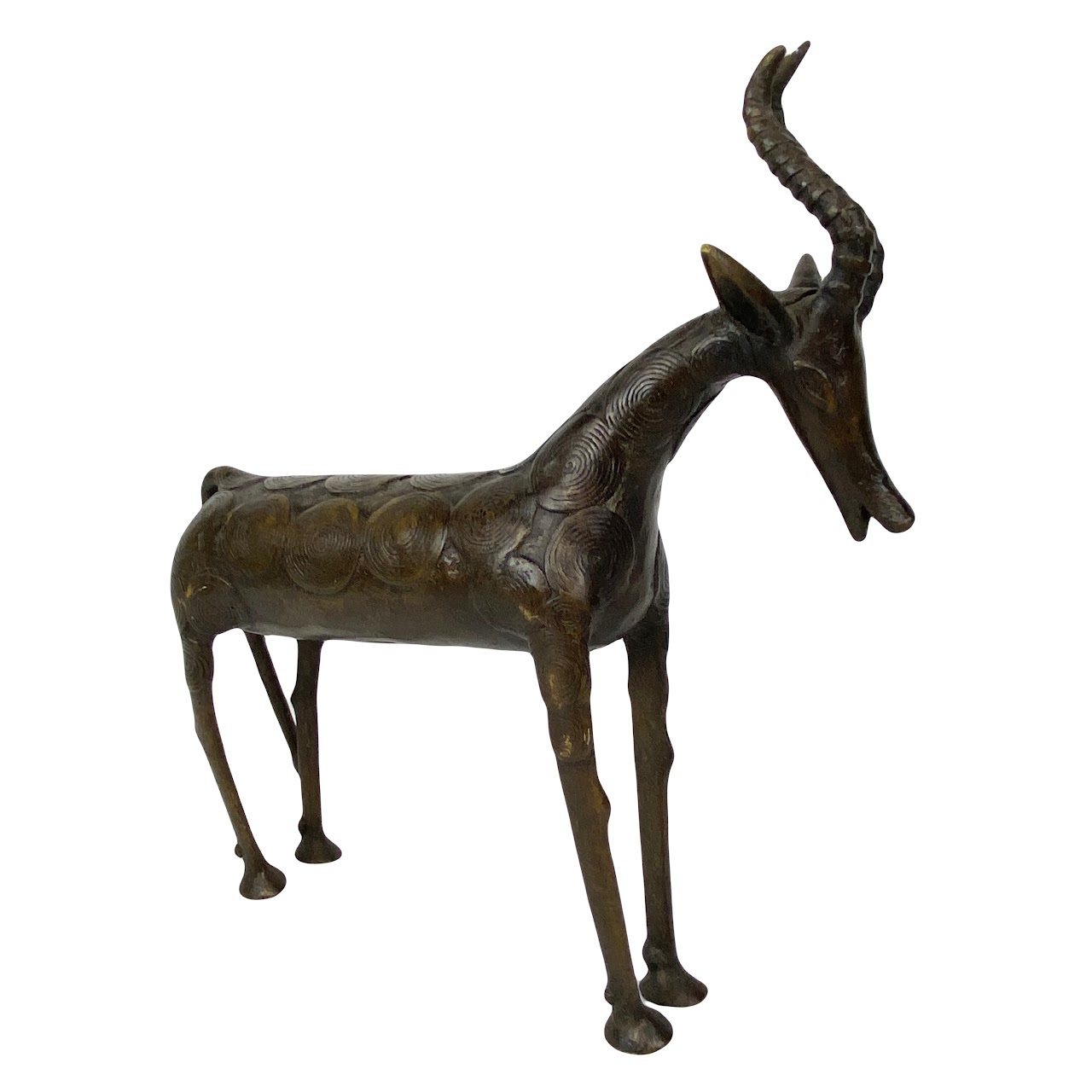 Bronze Gazelle Figurine