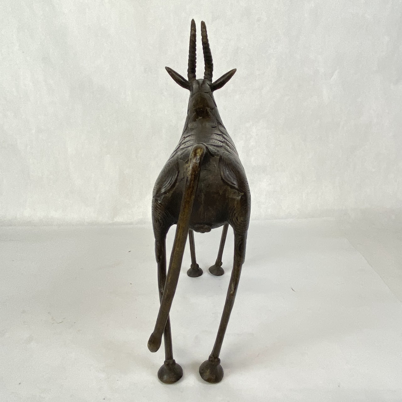 Bronze Gazelle Figurine