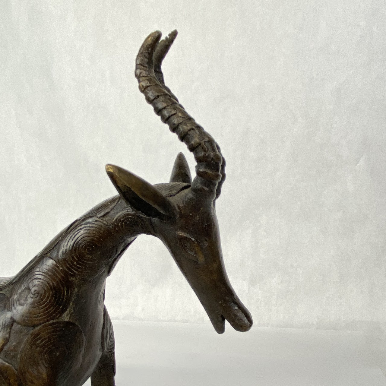 Bronze Gazelle Figurine