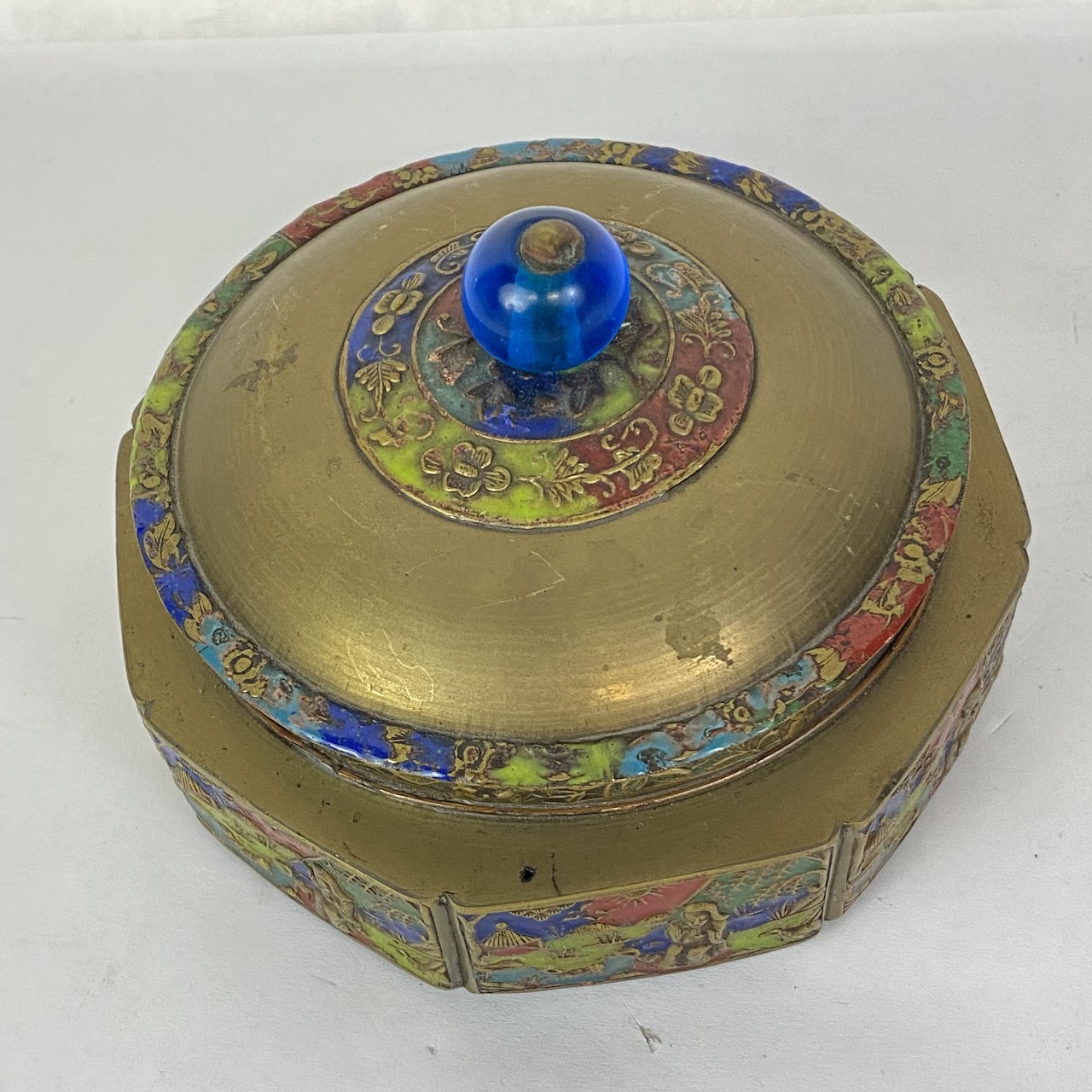 Chinese Cloisonné Covered Dish