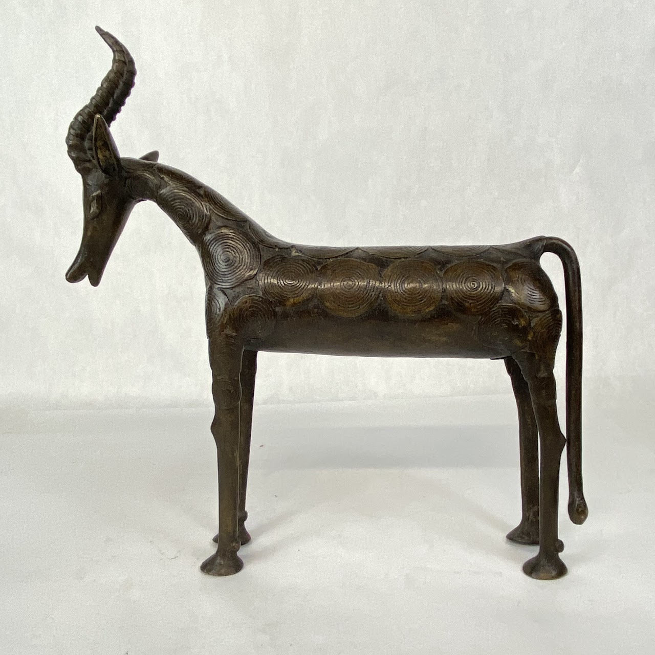 Bronze Gazelle Figurine