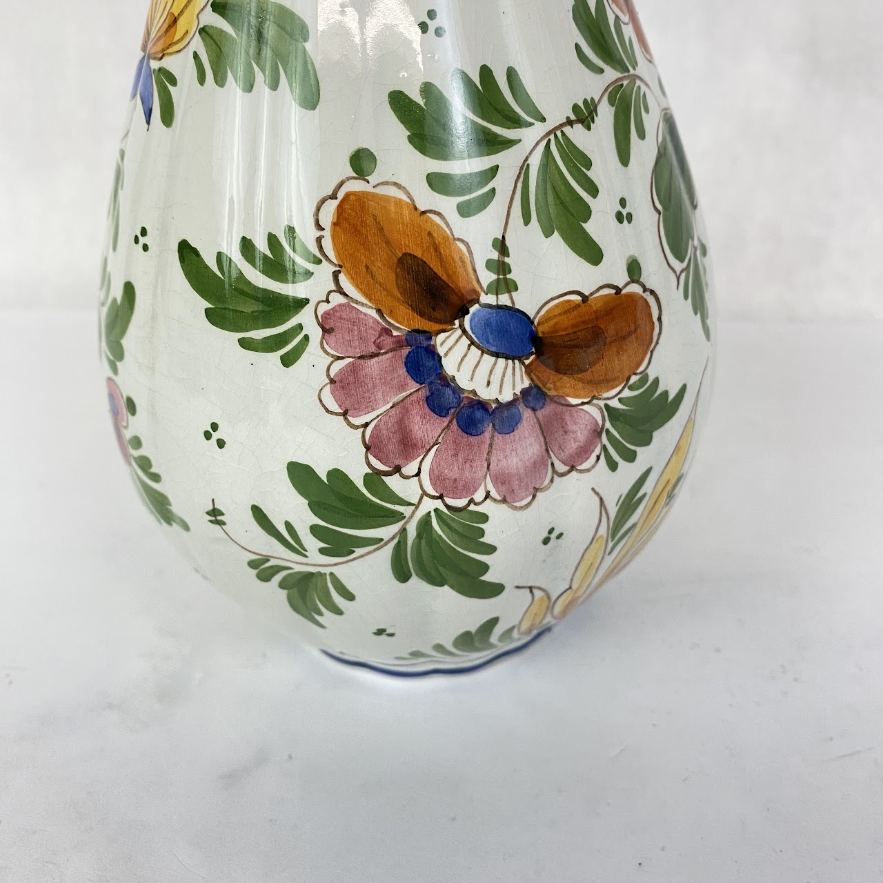 Delft Floral Vase