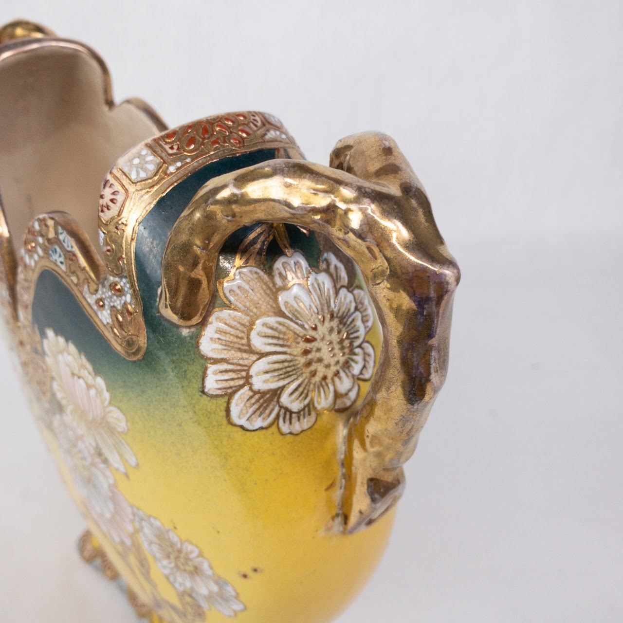 Chinese Art Nouveau Floral Vase