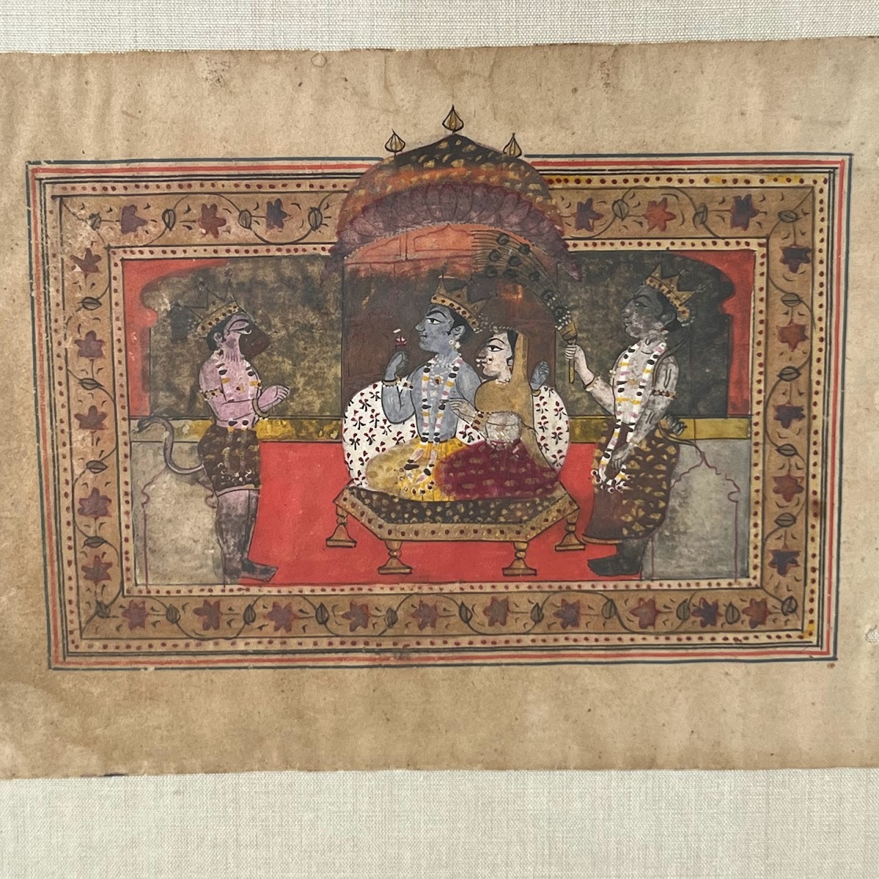 Indian Illuminated Sanskrit Manuscript Pair