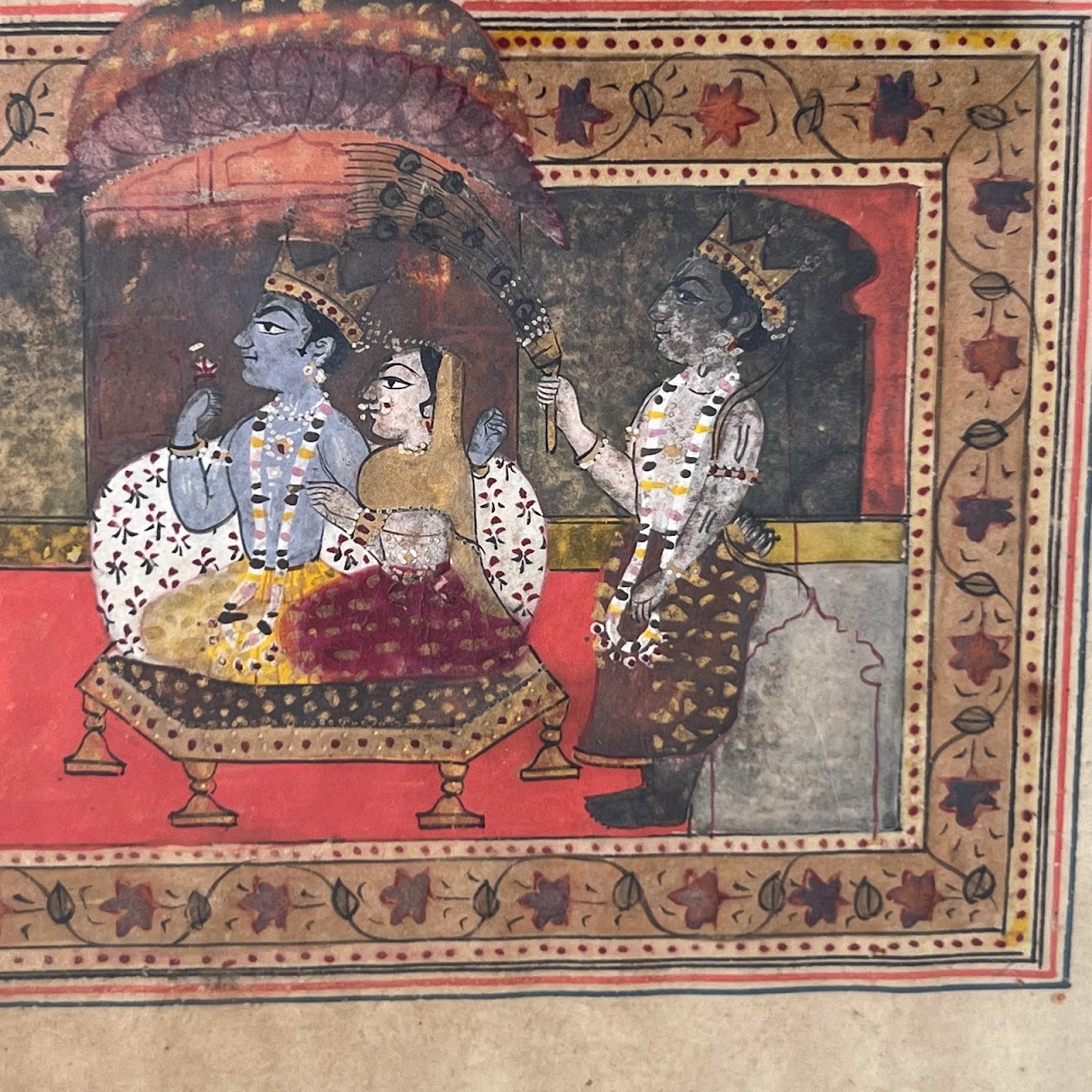 Indian Illuminated Sanskrit Manuscript Pair