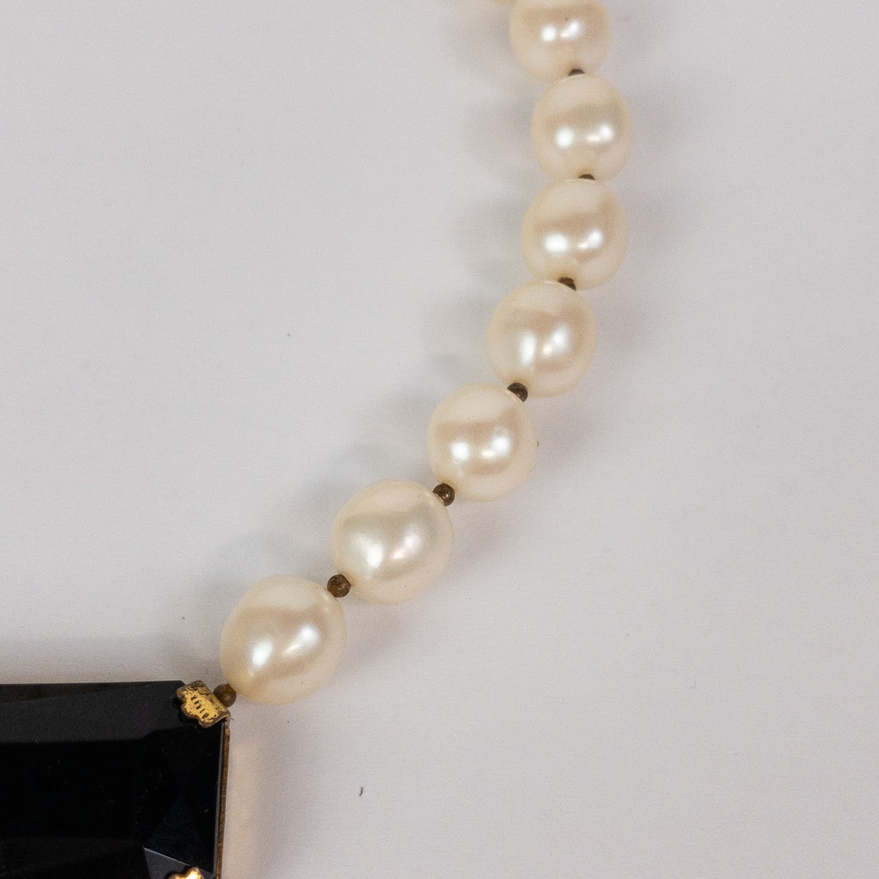 Miriam Haskell Vintage 'Pearl' & 'Gemstone' Necklace