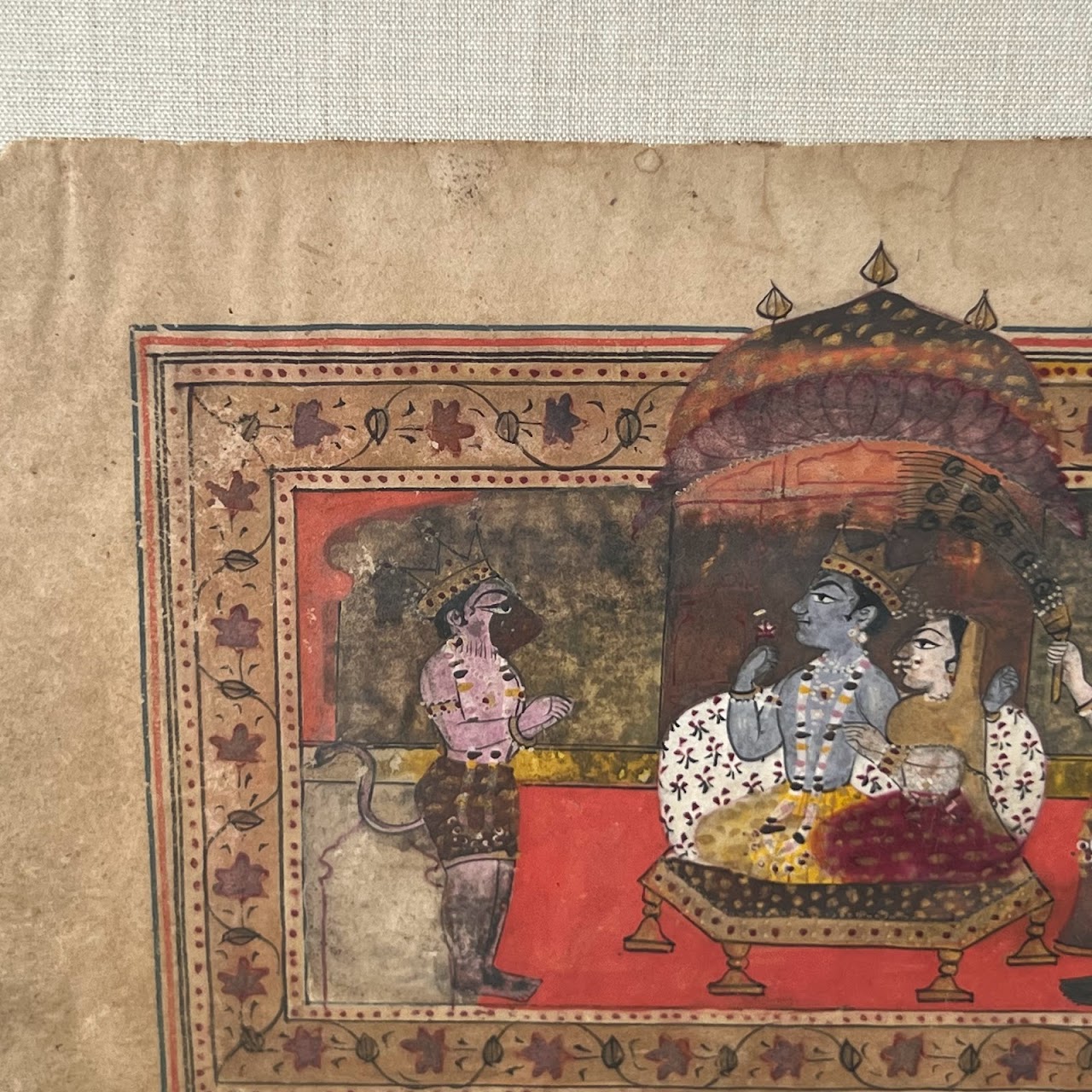 Indian Illuminated Sanskrit Manuscript Pair