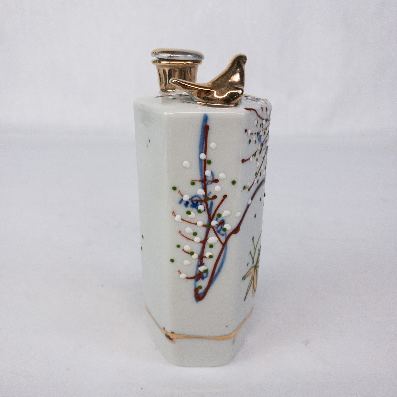 Japanese Kutani Ware Sake Bottle