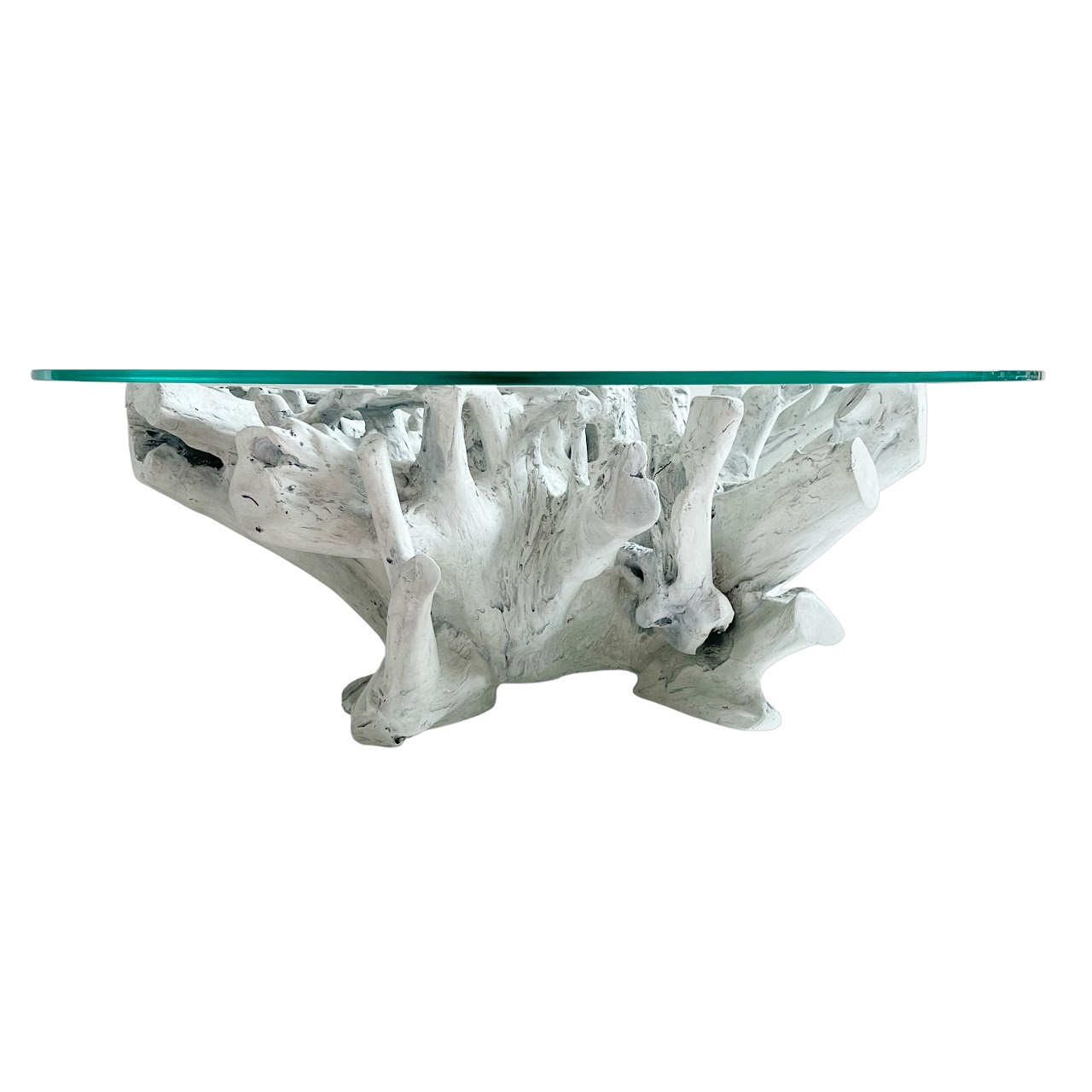 Bernhardt Silvius Cast Tree Stump Cocktail Table