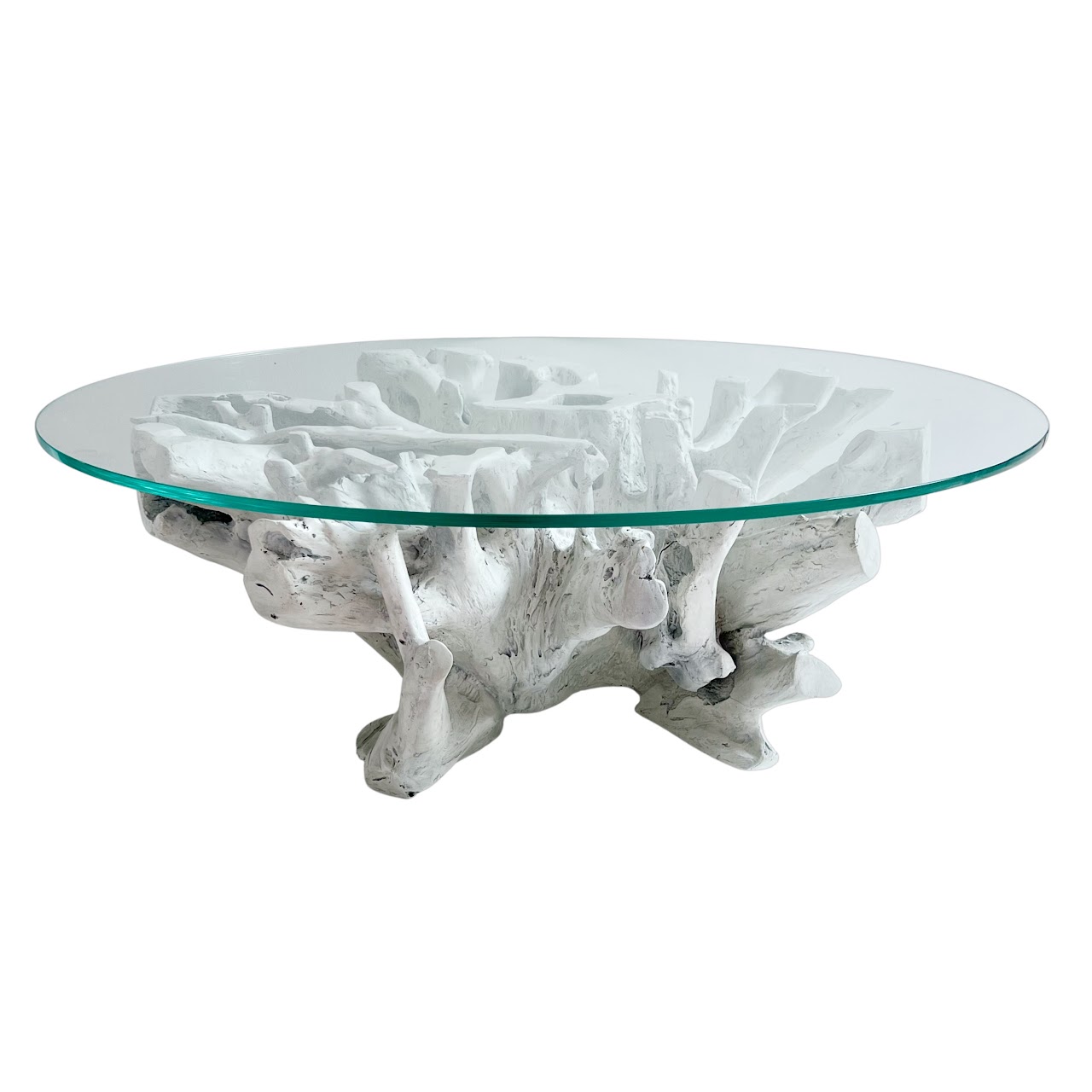 Bernhardt Silvius Cast Tree Stump Cocktail Table