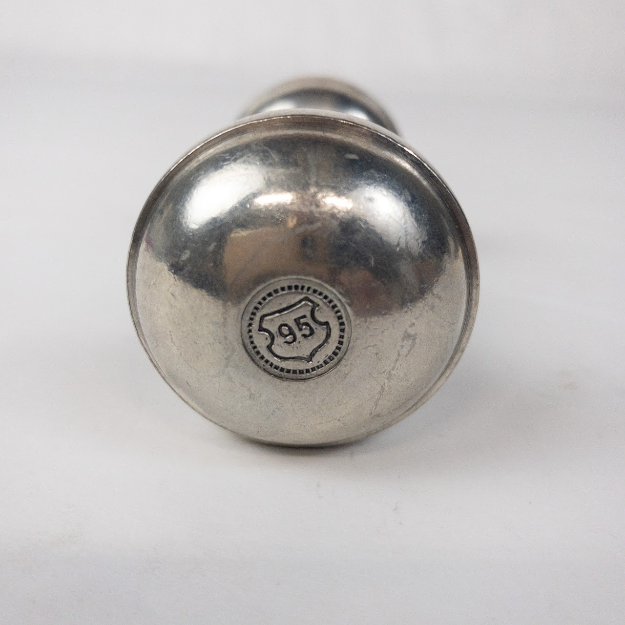 Pewter Engraved Baby Rattle