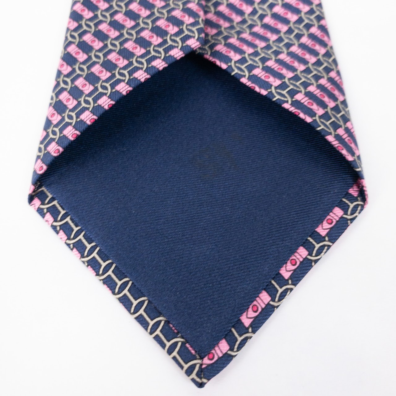 Hermès Silk Pink Strap Tie