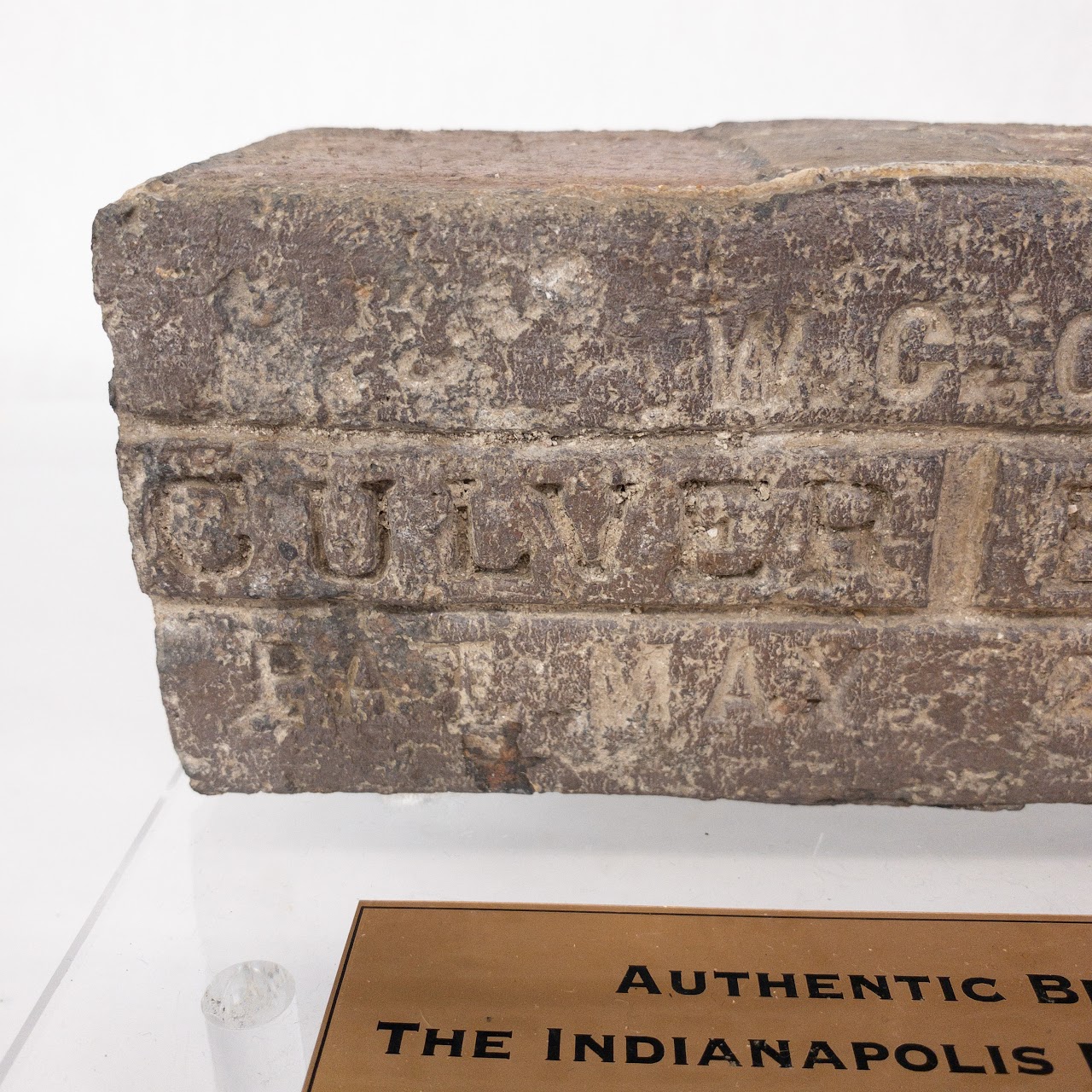 Indianapolis Motor Speedway Original Culver Track Brick