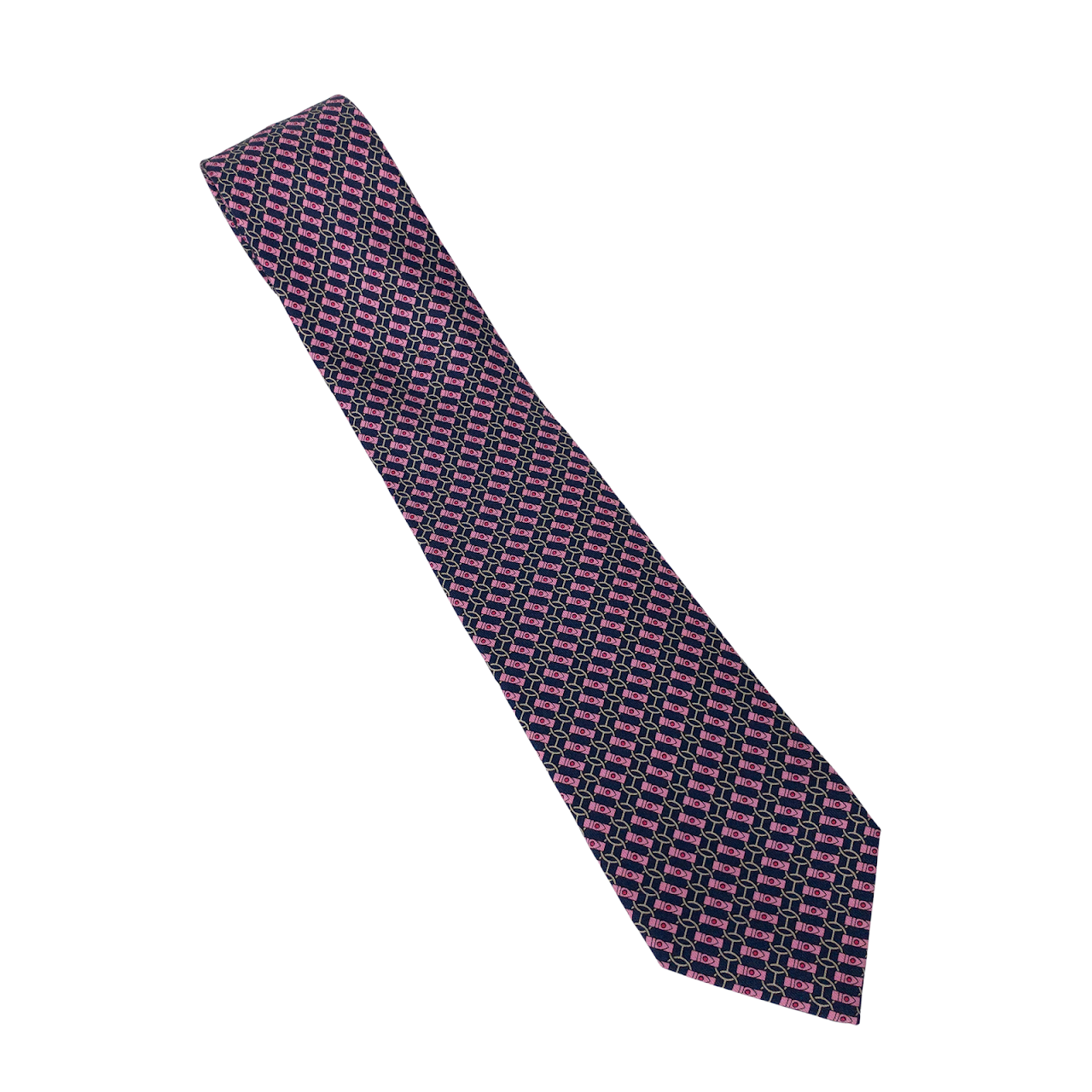 Hermès Silk Pink Strap Tie