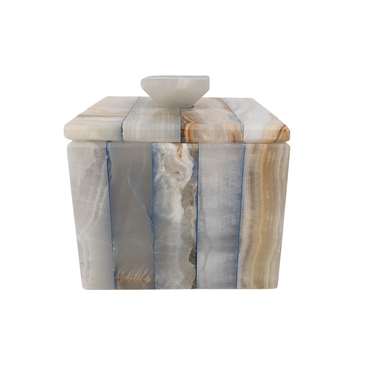 Striped Alabaster Box