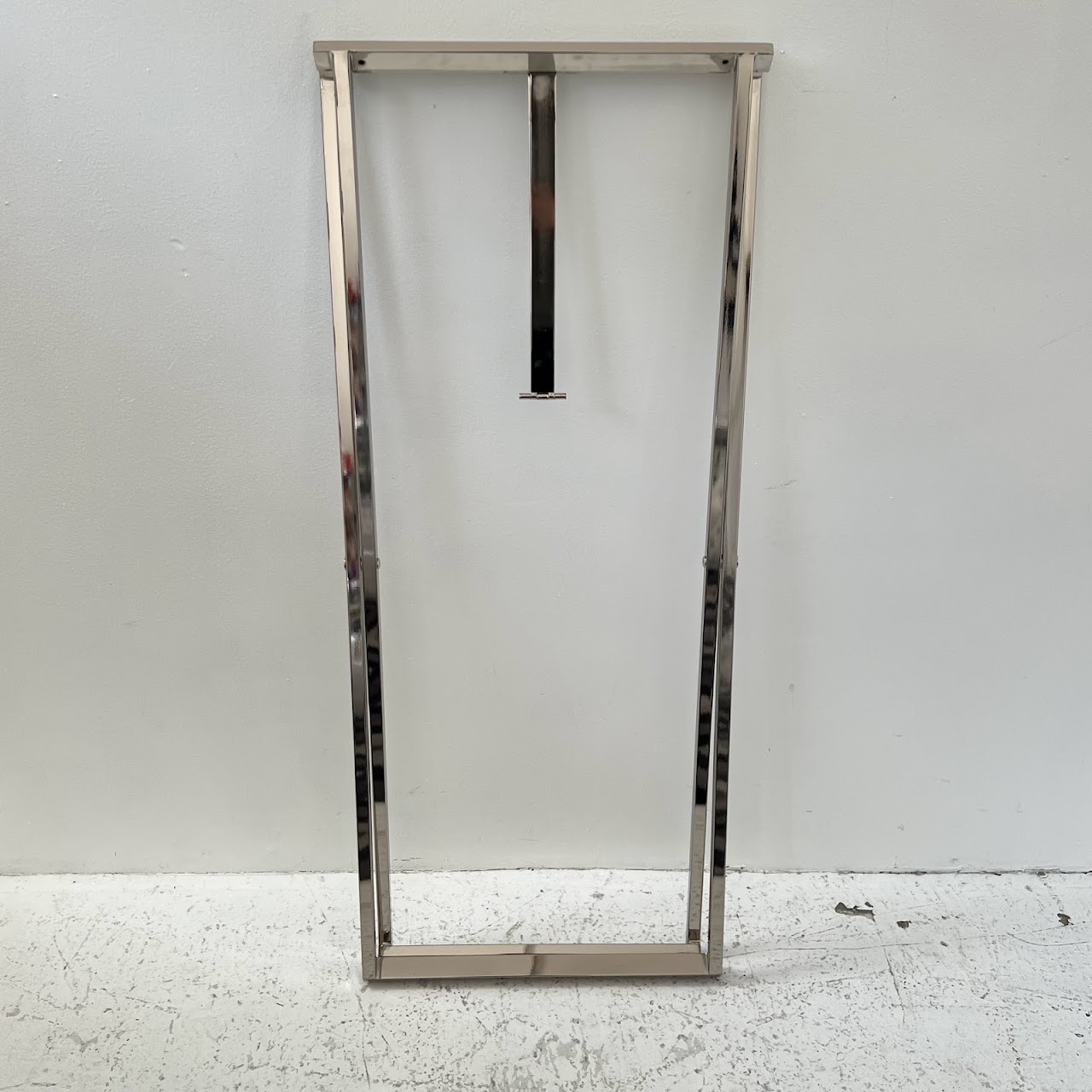 Mirrored Campaign Tray Table with Serving Tray