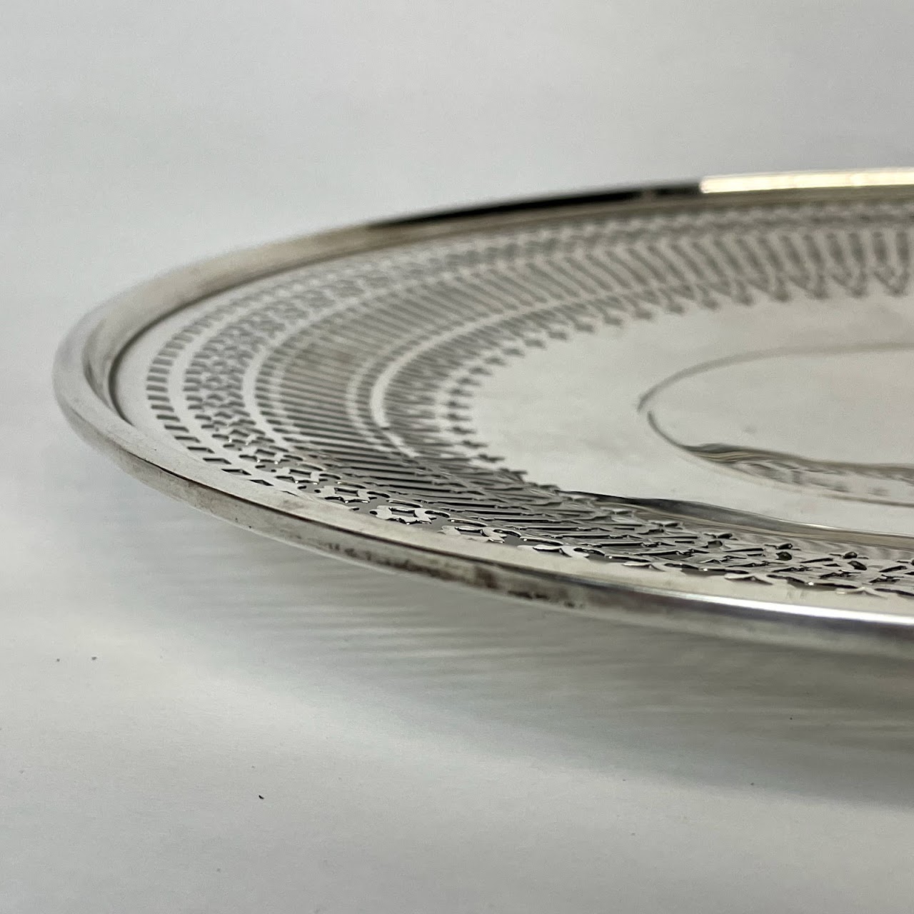 Sterling Silver Footed Plate