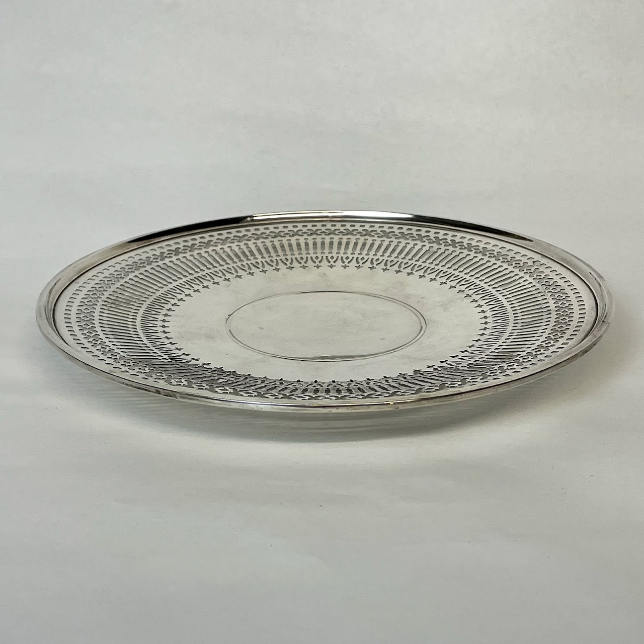 Sterling Silver Footed Plate