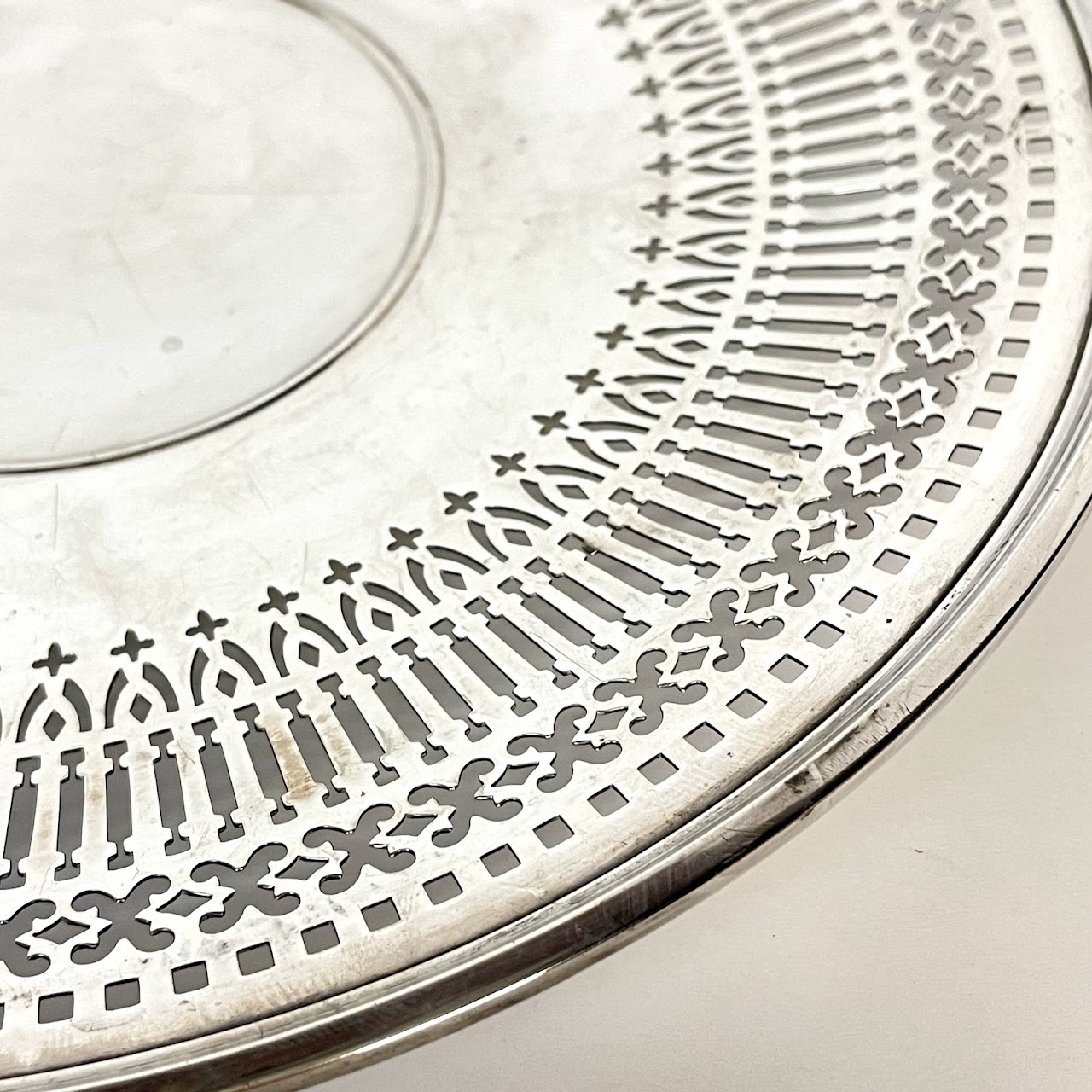 Sterling Silver Footed Plate