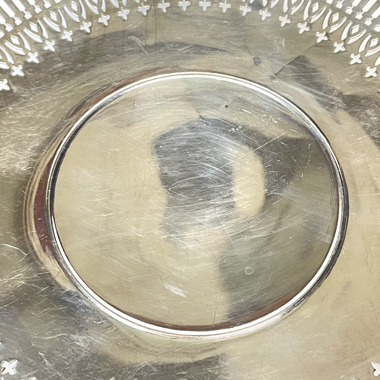 Sterling Silver Footed Plate